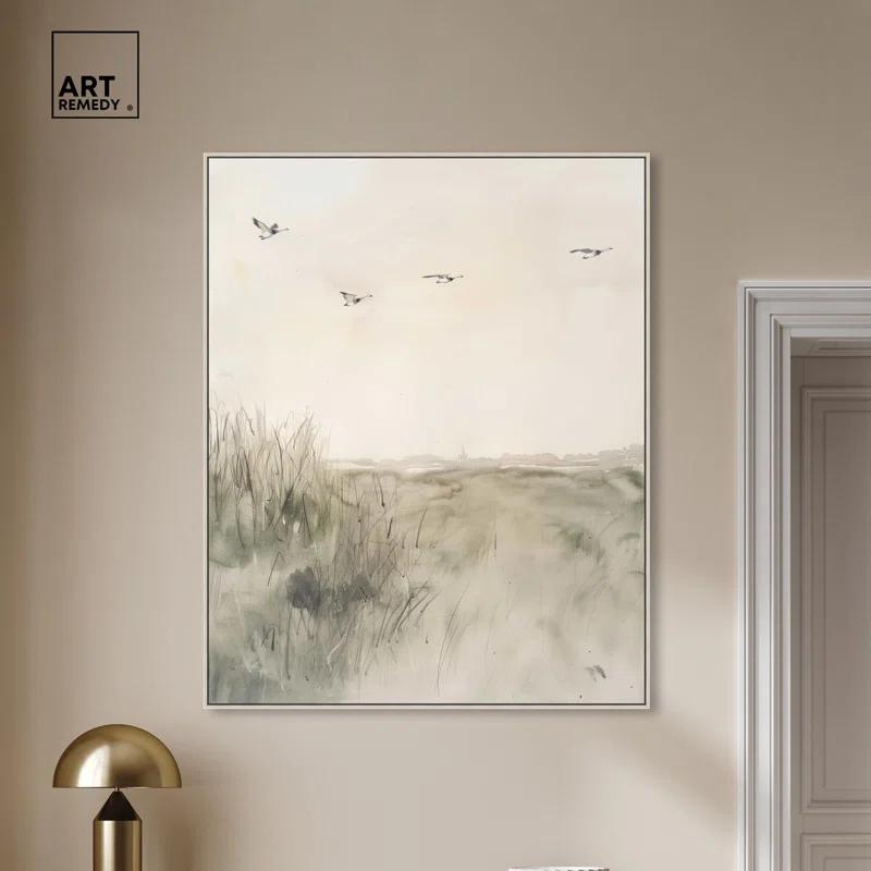 Art Remedy Gaviotas Canvas Boho Minimalist Abstract Wall Art by Art Remedy