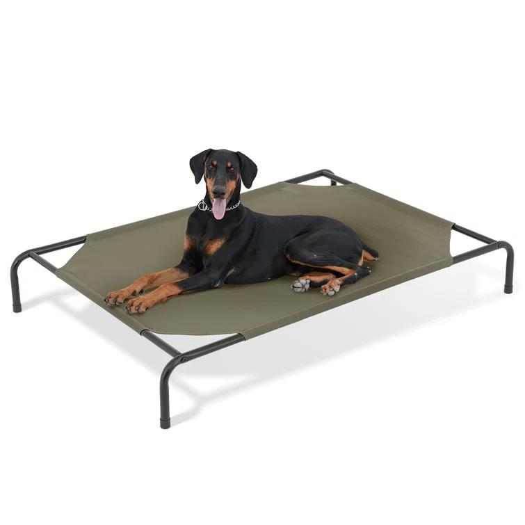 Tucker Murphy Pet™ Cooling Elevated Dog Bed, Portable Raised Pet Cot with Breathable Fabric and Alloy Steel Frame
