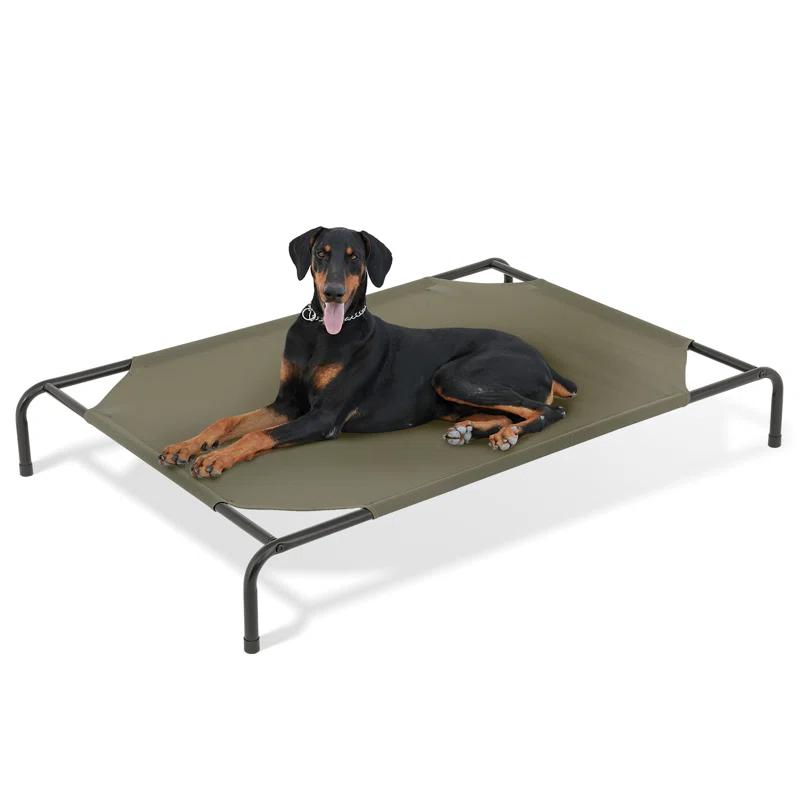 Tucker Murphy Pet™ Cooling Elevated Dog Bed, Portable Raised Pet Cot with Breathable Fabric and Alloy Steel Frame