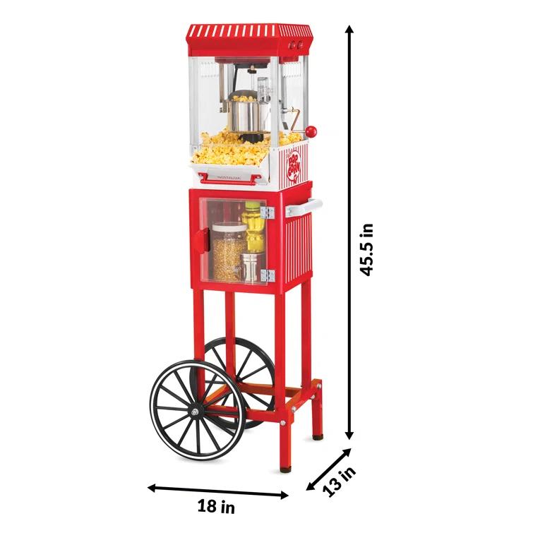 Nostalgia Nostalgia 3 oz. Popcorn Machine with Cart