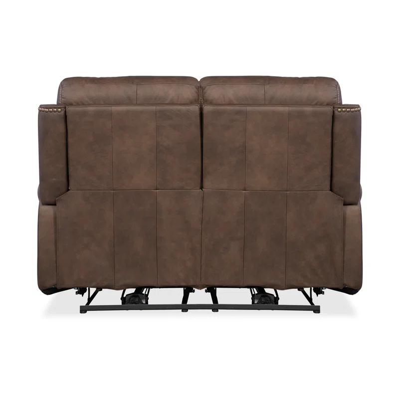 SS 66'' Leather Power Reclining Loveseat