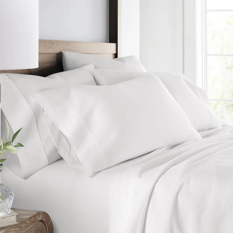 Sateen Long-Staple Cotton Deep Pocket Sheet Set