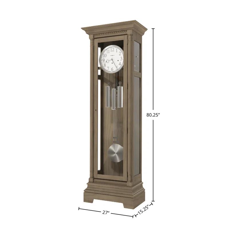 Howard Miller® Scott 80.25'' H Oak Solid Wood Grandfather Clock