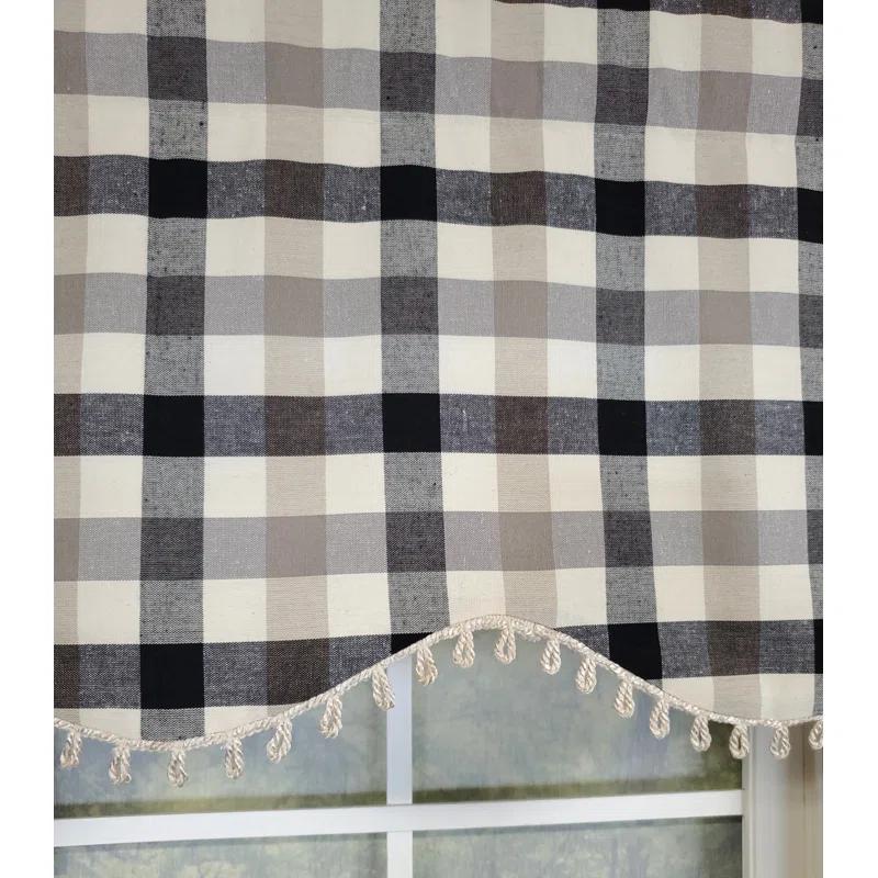 RLF Home Ruskin Check Provance Valance | Wayfair