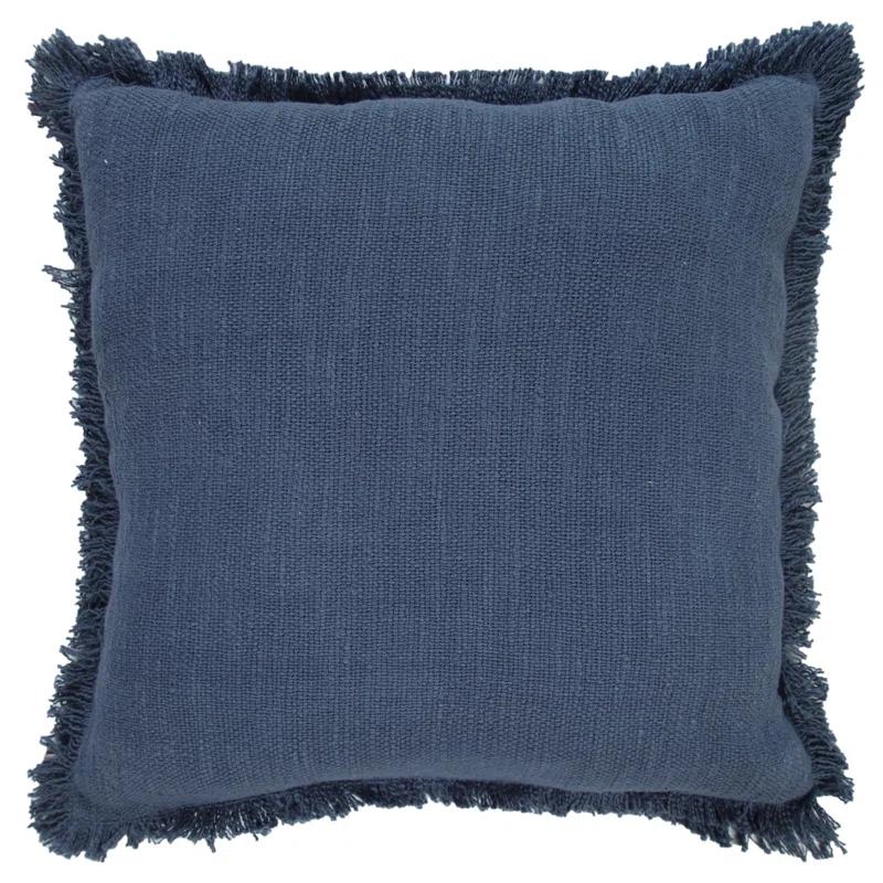 Rajani Home Jessei Fringed Cotton Throw Pillow