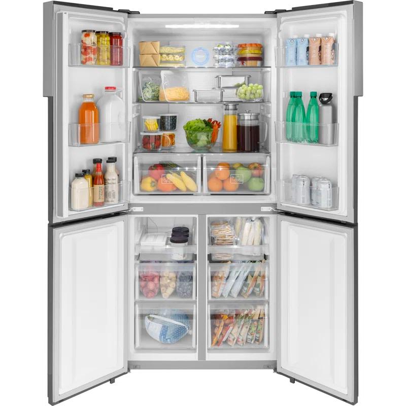 Haier Haier 33" 16.4 Cubic Feet Energy Star Smudge-Resistant Built-in Bottom Freezer Refrigerator QHE16HYPFS