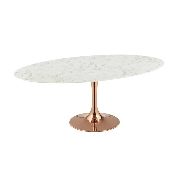 Modway Modway Lippa Oval Artificial Marble Dining Table