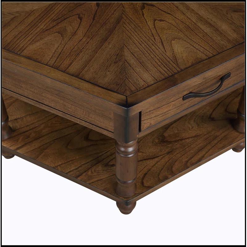 36" 2 Tier Retro Hexagon Coffee Table