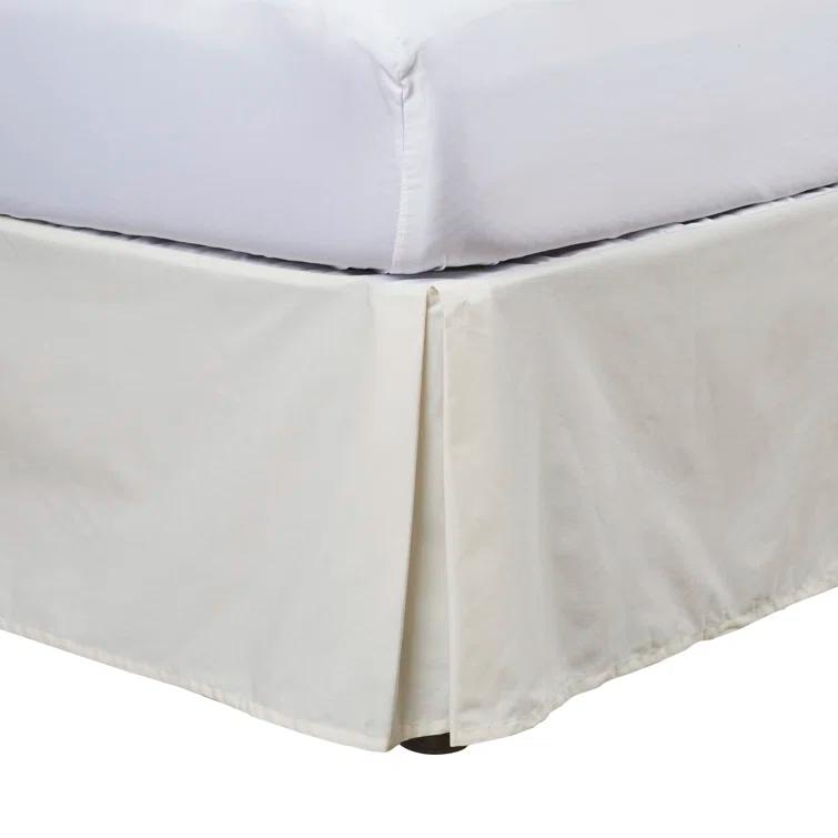 Fresh Ideas Fresh Ideas Tailored Poplin Bed Skirt, 14" Drop Length