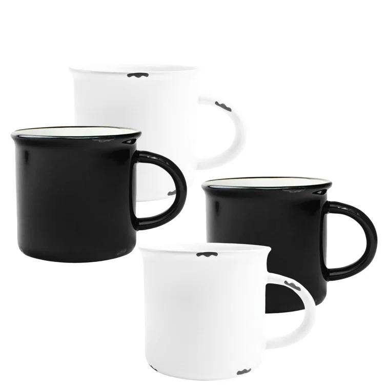 Canvas Home Tinware Stoneware Coffee Mug 16oz (Set of 4)