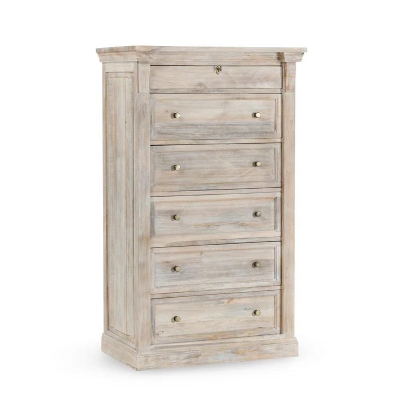 Classic Home Adelaide 6 Drawer Mango Wood Chest Dresser