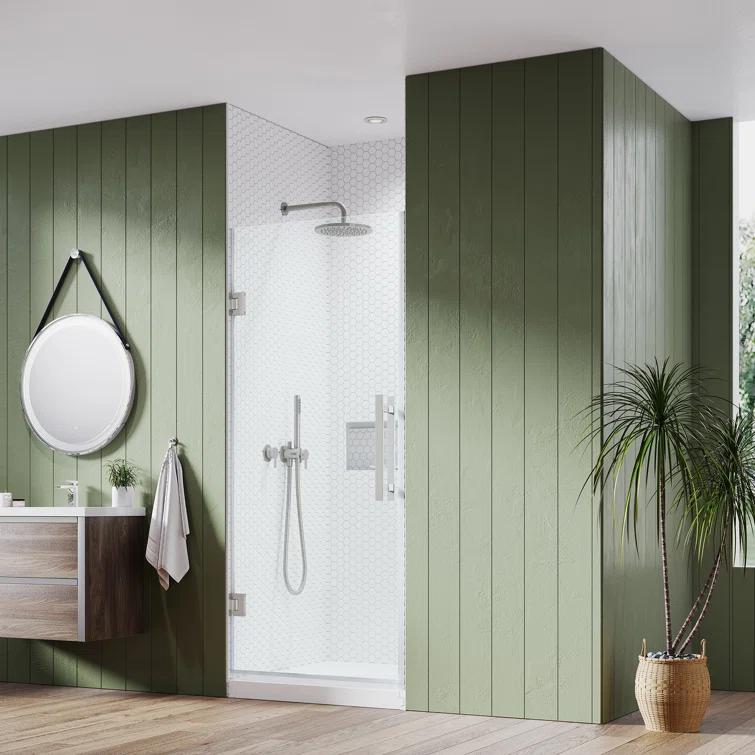 Ove Decors Endless Tampa-Pro 32" W x 72" H Alcove Frameless Shower Kit, Door, Base TP02002E0