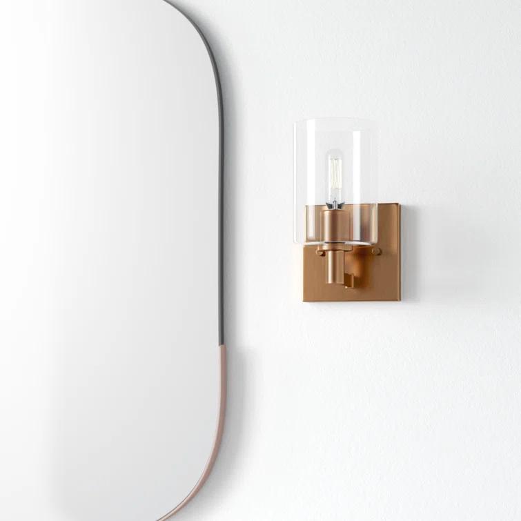 Haines Single Transparent Dimmable Bath Sconce
