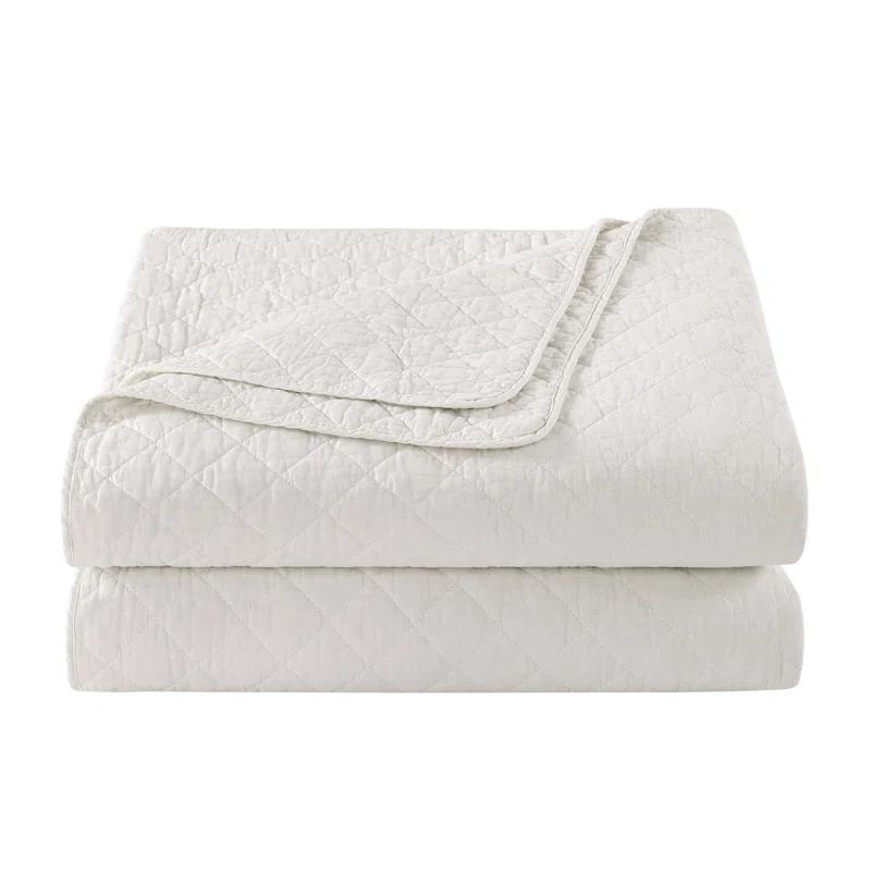 Indigo Hill by HiEnd Accents Cotton Comfort Solid Color Classic Chic Casual Modern Rustic Quilt Set