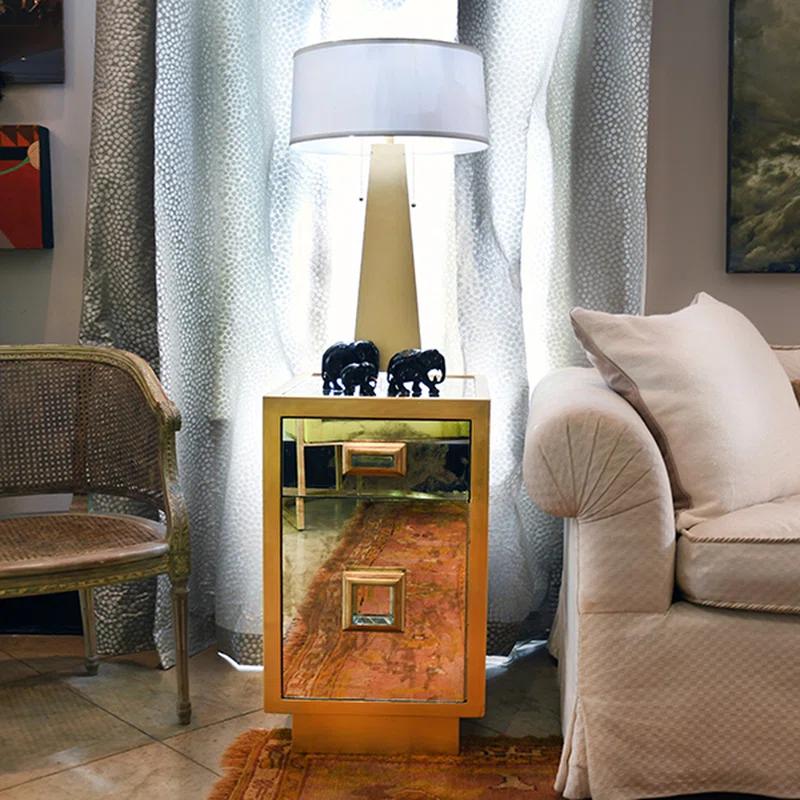 Worlds Away Cisco Solid Wood Accent Cabinet