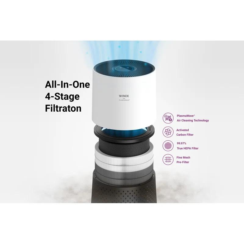 Winix Winix A230 360 Degree All-in-One 4-Stage True HEPA Air Purifier with PlasmaWave Technology