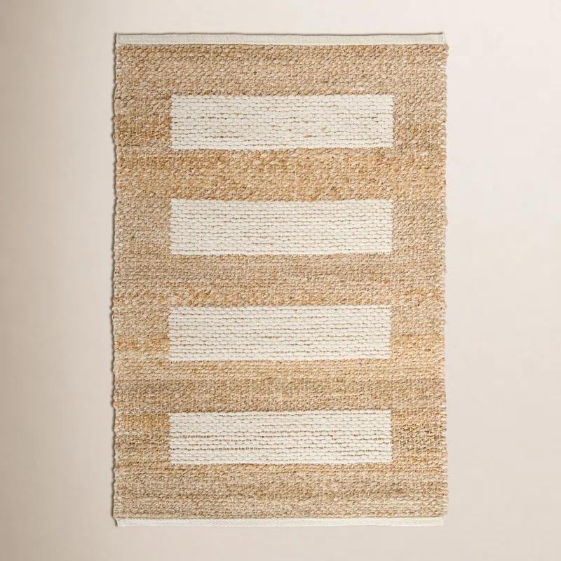 Milo Ivory Handwoven Jute/Cotton Rug