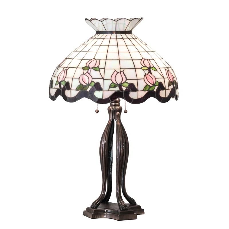 Meyda Lighting Meyda Tiffany & Stained Glass Metal Table Lamp