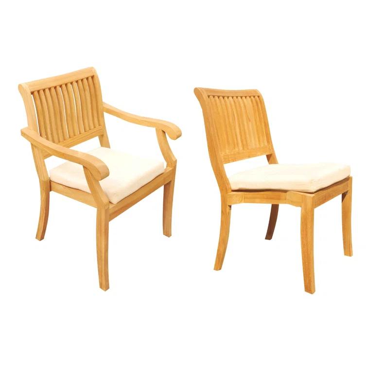 Wholesale Teak 13-Piece Patio Dining Set, Table & Lua Stacking Chairs Grade-A Teak