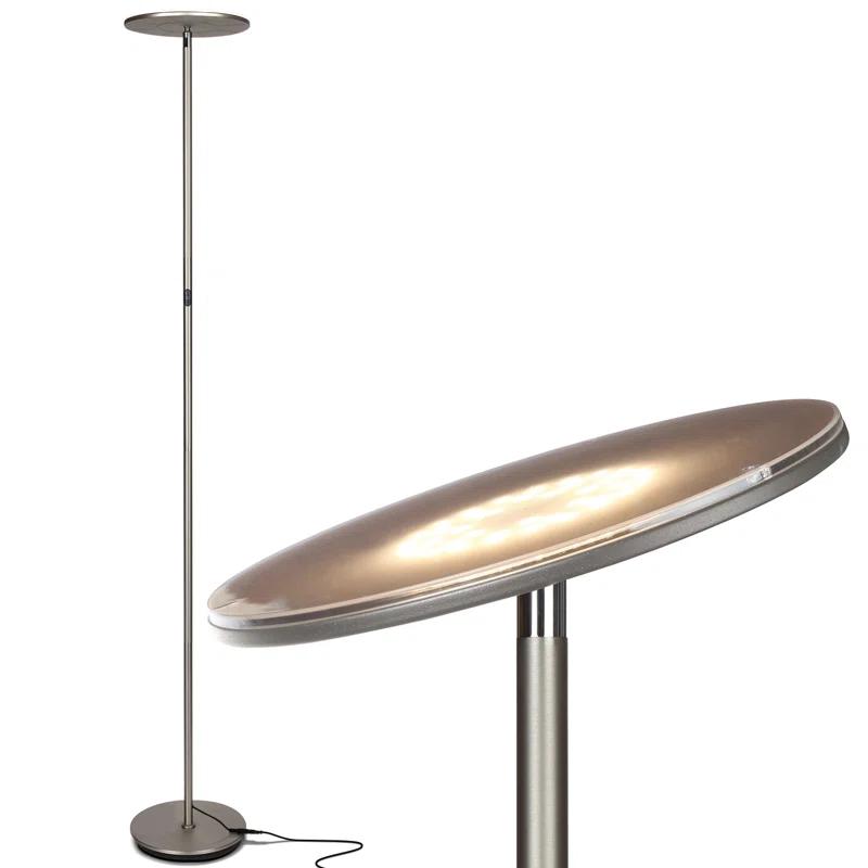 Brightech Sky Flux Industrial 63" Dimmable LED Floor Lamp with Adjustable Head