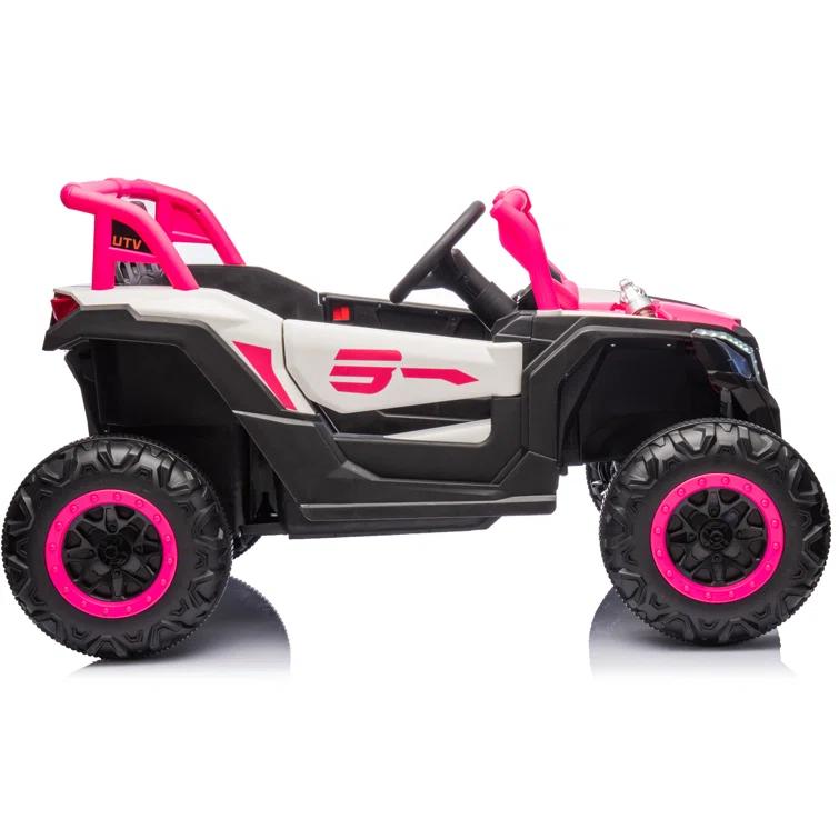 Anrli 24V 4WD Kids Electric UTV w/ Remote Control, Large Seat & 3 Speeds (Ages 3-8)