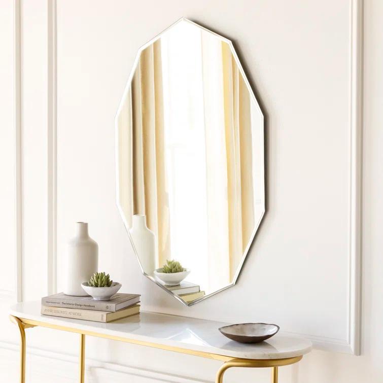 Three Posts™ Teen Briana Flat Wall Mirror