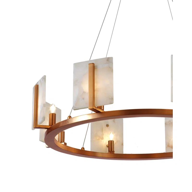 Halo 8 - Light Dimmable Wagon Wheel Chandelier