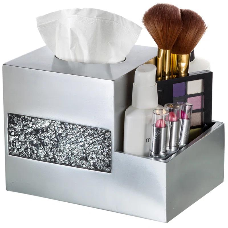 Creative Scents Brushed Nickel Tissue Box Cover
