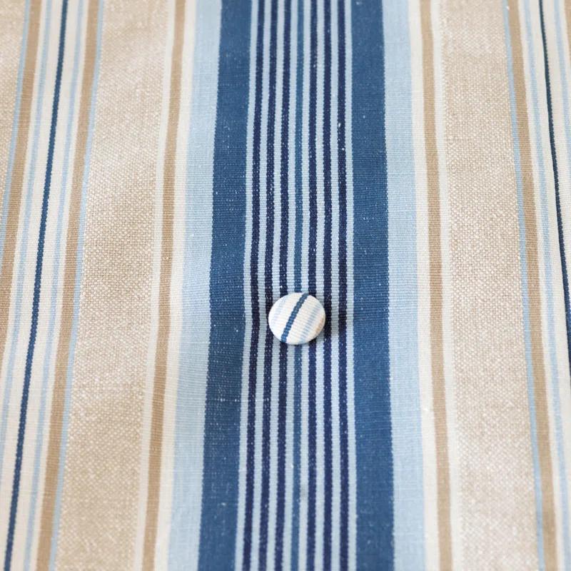 Eastern Accents Maritime Coastal Cotton Blend Striped Duvet Cover Set