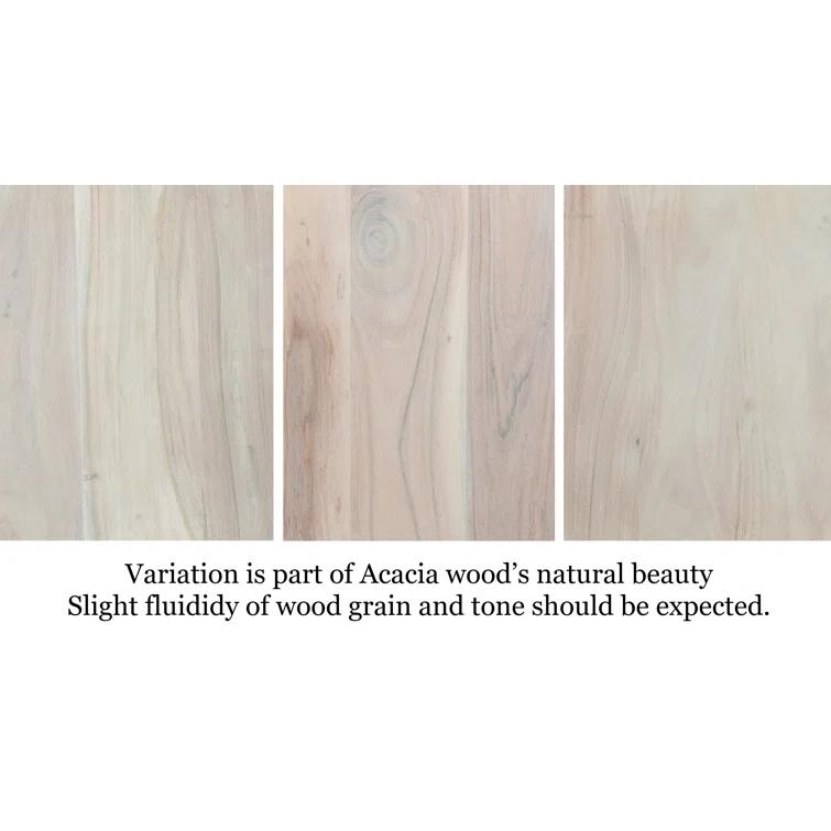 Americano Acacia Wood & Brass X-Base 116" Dining Table