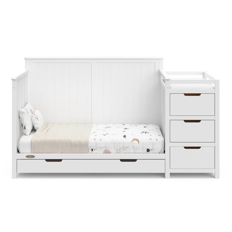 Graco Hadley 5-in-1 Convertible Crib and Changer with Storage