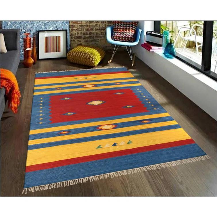 Pasargad Kilim Flatweave Cotton Southwestern Indoor Rug