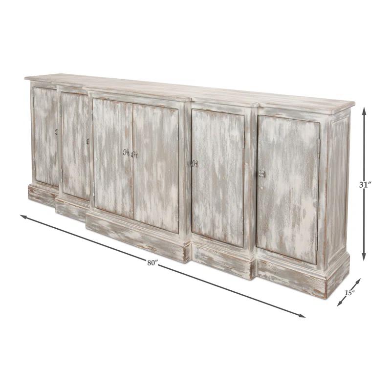 Waterfall 80'' Solid Wood Sideboard