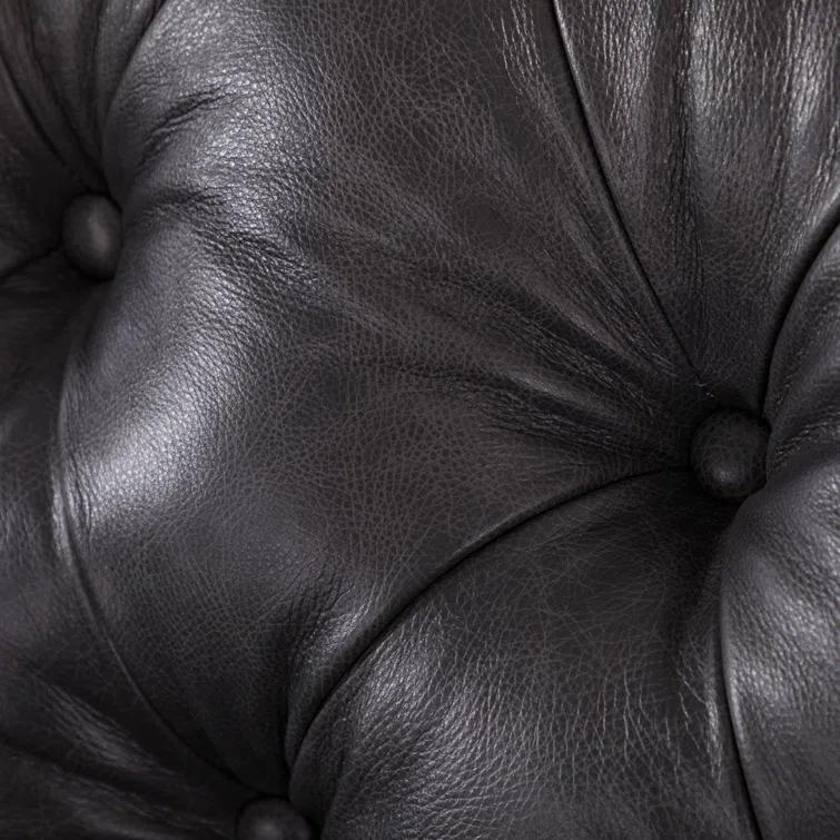 Freddie 95'' W Leather Sofa