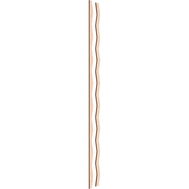 Ekena Millwork Eastport Adjustable Wood Decorative Slat Wall Panel Kit