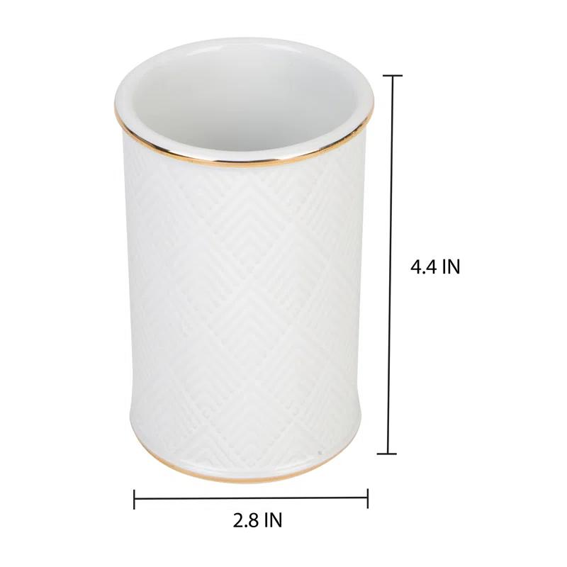 Elle Décor Ceramic Bathroom Accessories Ceramic / Porcelain Tumbler