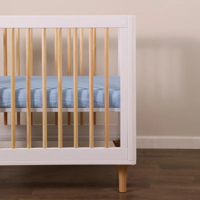 Dewdrop Muslin Mini Crib Sheet