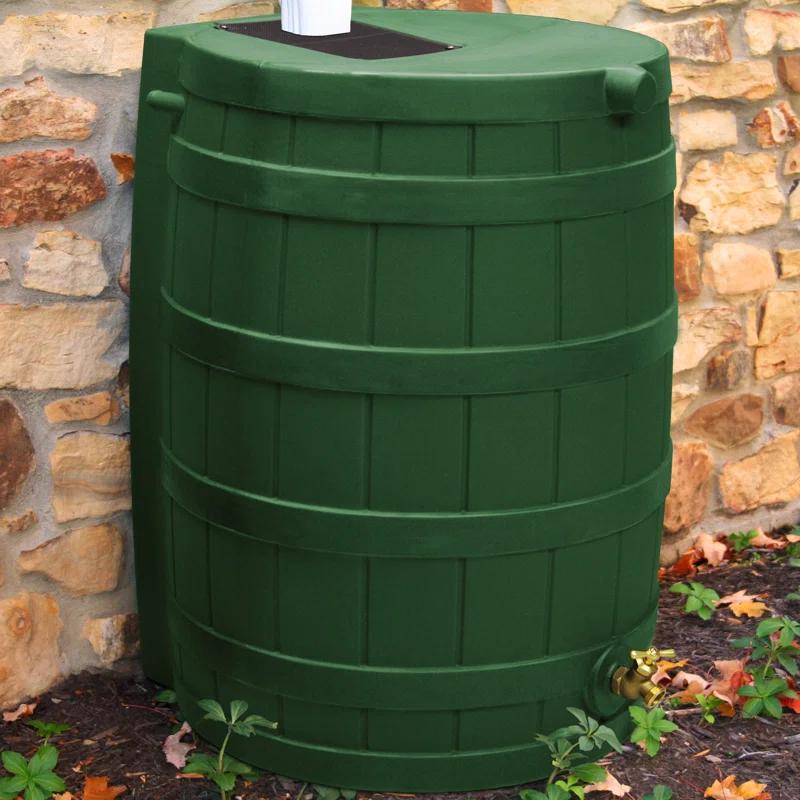 Good Ideas Good Ideas Rain Wizard Whiskey Style Rain Barrel with Overflow and Spigot