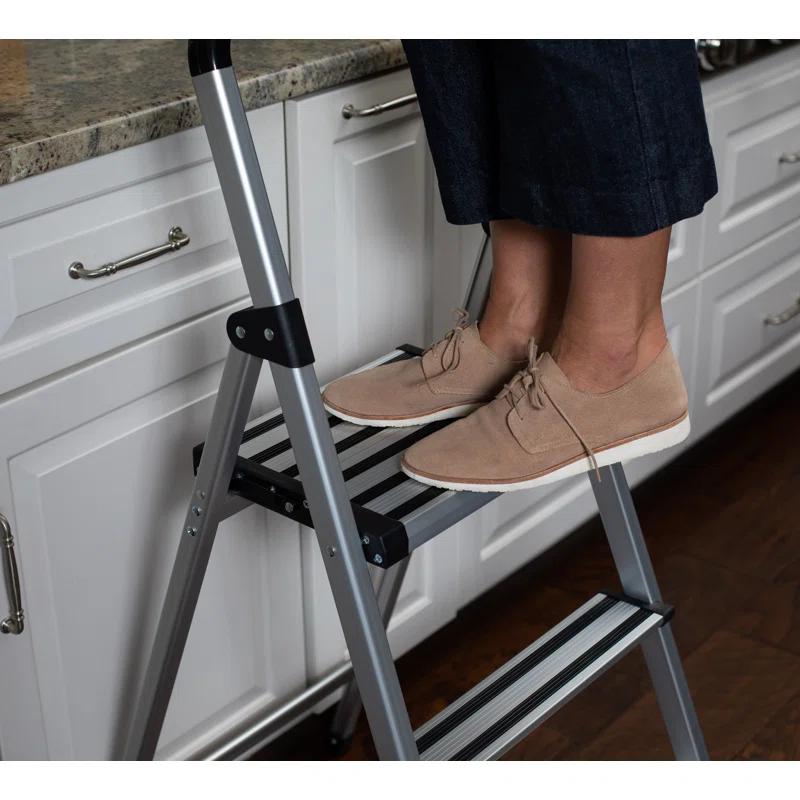 BirdRock Home 2 - Step Plastic Folding Step Ladder