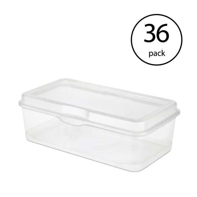 Sterilite Sterilite Plastic Stacking FlipTop Latching Storage Box Container