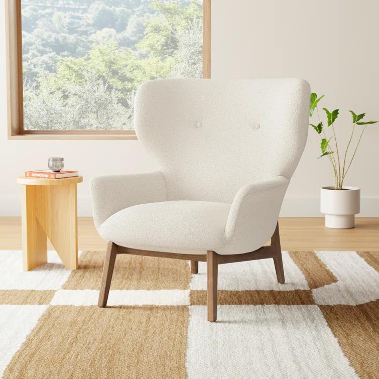 Elvie Upholstered Wingback Chair