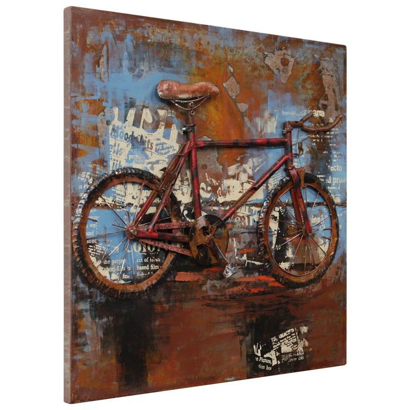 Empire Art Direct 'Biking' 3D Metal Wall Art