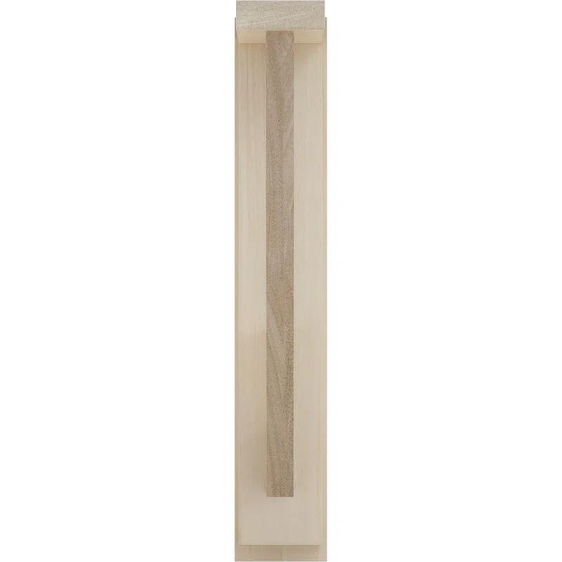 Ekena Millwork 2 1/2"W x 14 3/4"D x 14 1/4"H Traditional Shelf Bracket, Rubberwood