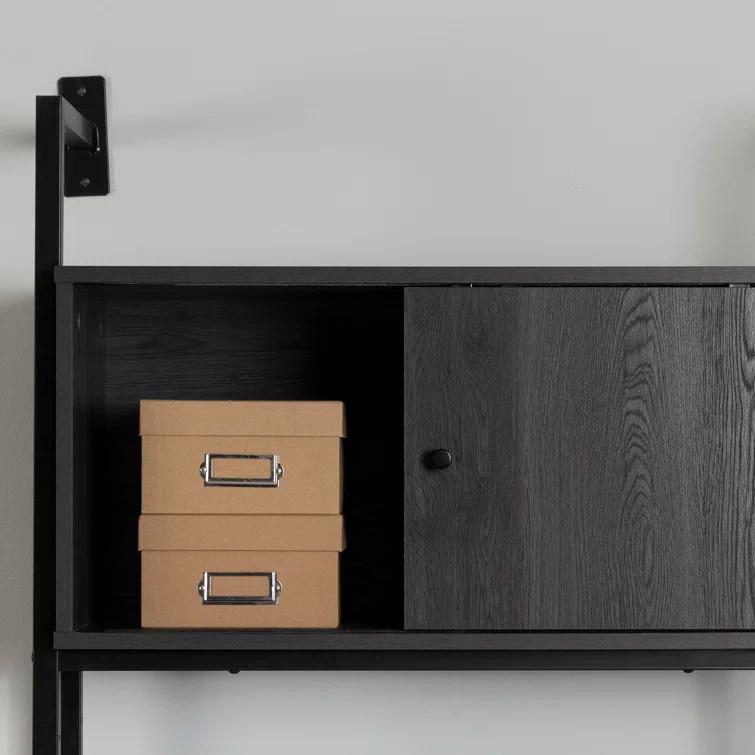 South Shore Kozack Floating Wall-Mounted Desk with Metal Legs