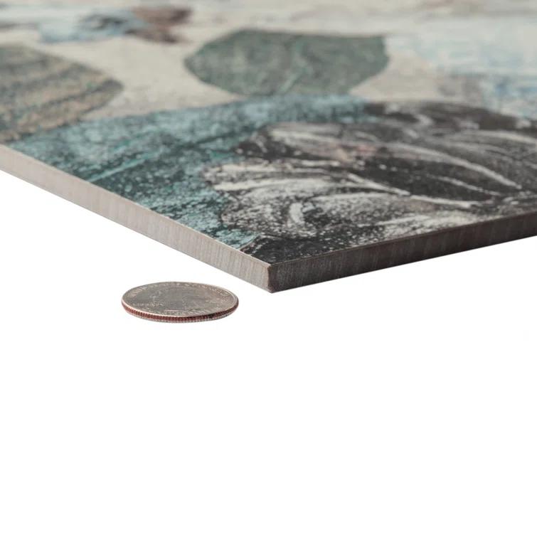 Merola Tile Parete Fiori 24" x 47" Porcelain Natural / Floral Wall & Floor Tile