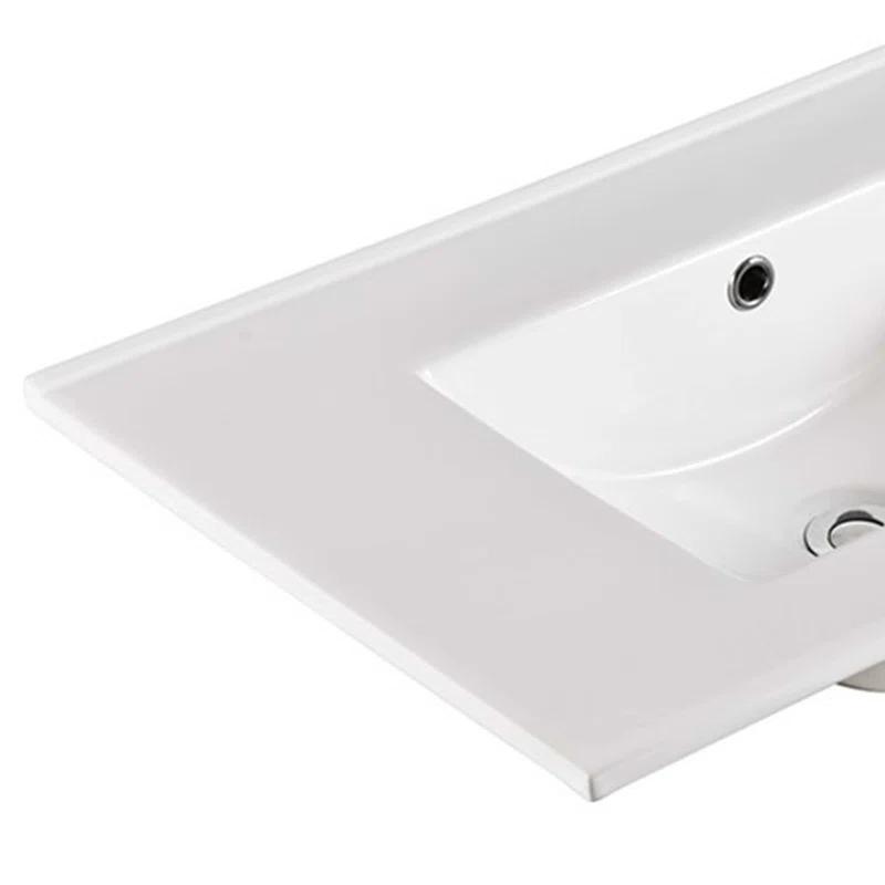 Bellaterra Home 30'' Ceramic Single Bathroom Vanity Top with Sink