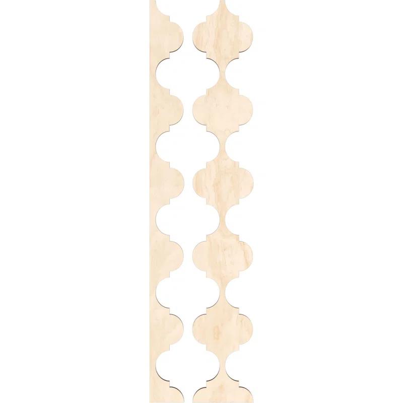 Ekena Millwork Marrakesh Adjustable Wood Decorative Slat Wall Panel Kit