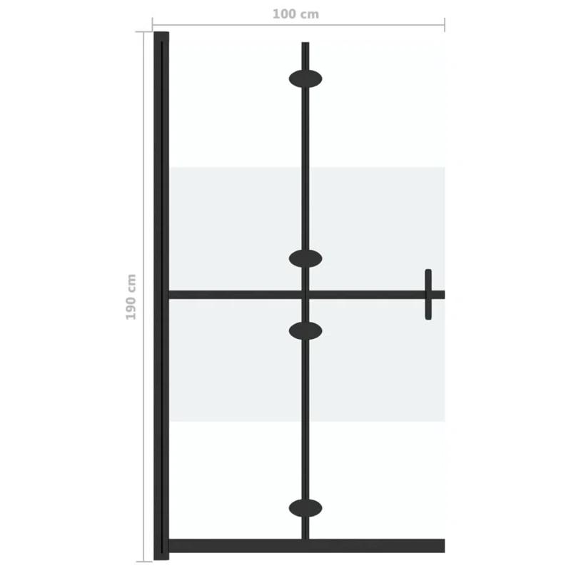 VidaXL 39.4'' W 74.8'' H Rectangle Shower Enclosure 151189