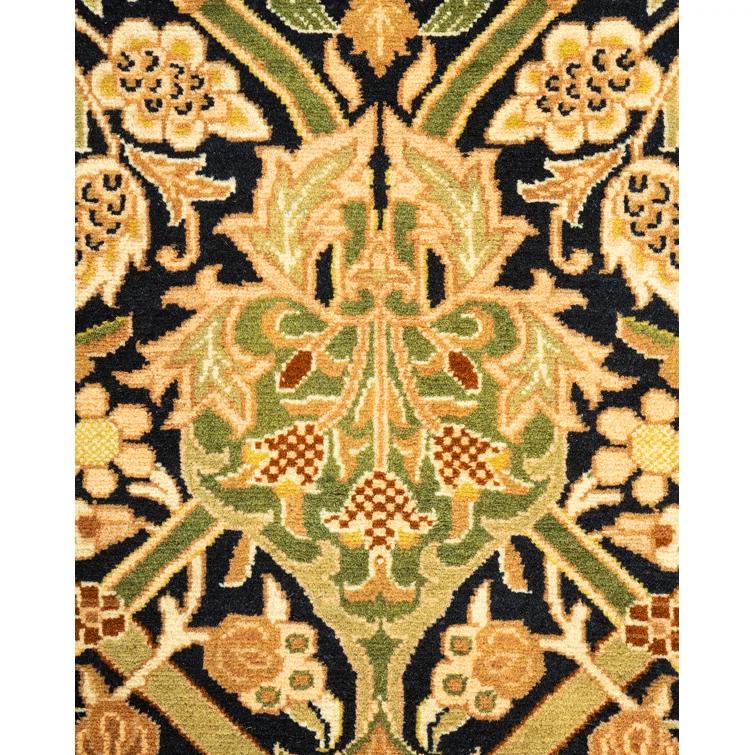 Solo Rugs One-of-a-Kind 6' 1" X 6' 2" 2000s Square Wool Area Rug Black