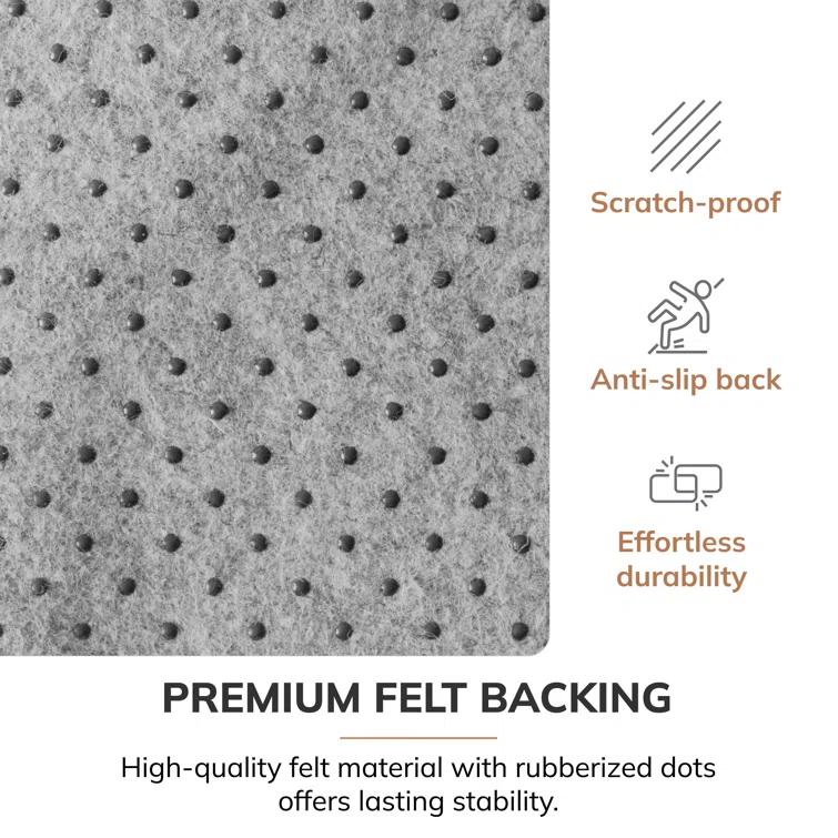 Anji Mountain Tabriz Carpet Straight Rectangular Chair Mat